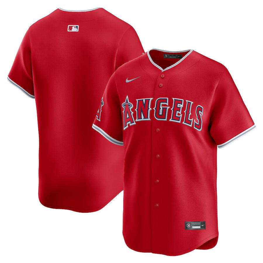 Men Los Angeles Angels Nike Red Alternate Limited MLB Jersey->customized mlb jersey->Custom Jersey